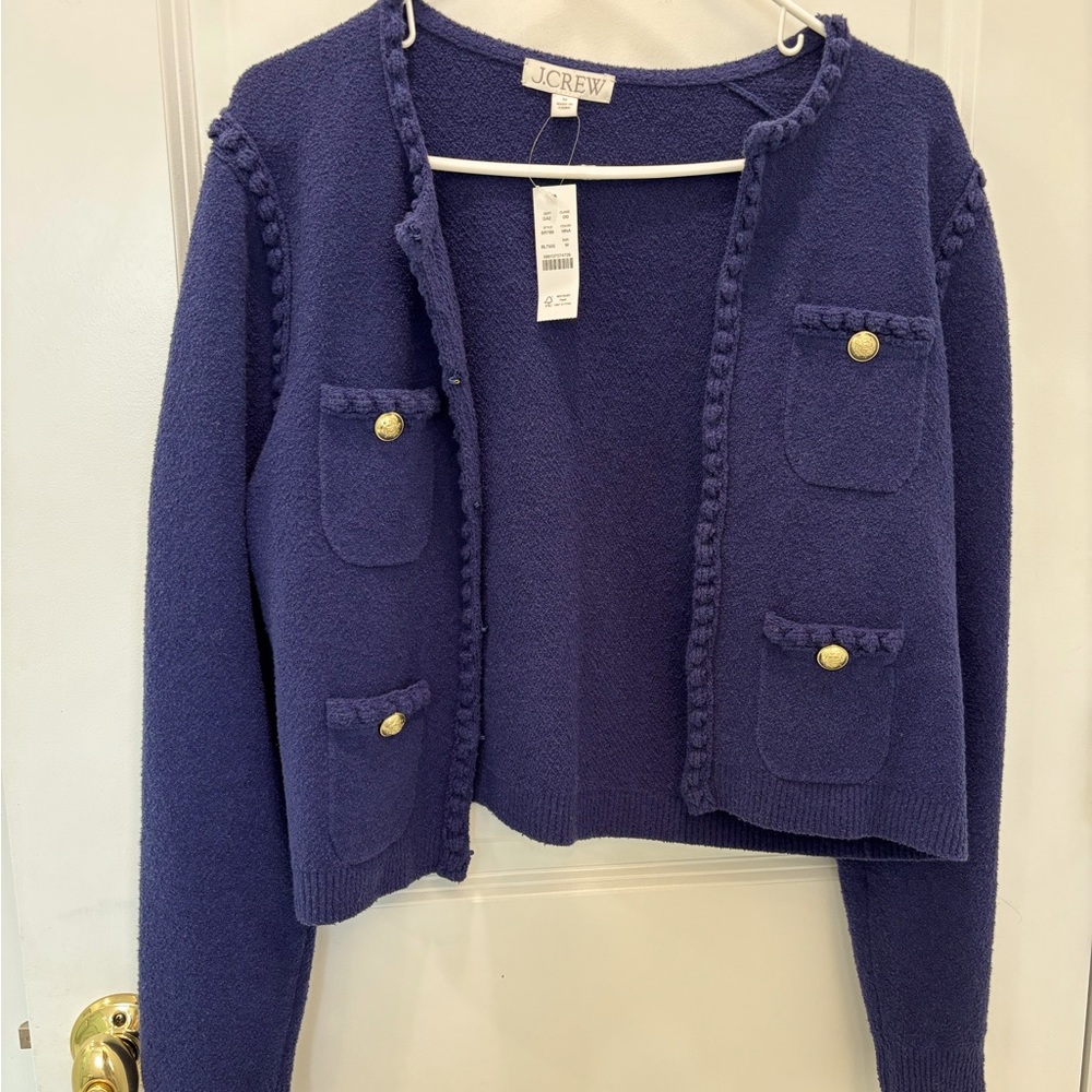Jcrew Odette Lady Jacket in Navy. Perfect for Spring! Never worn, tags still on.